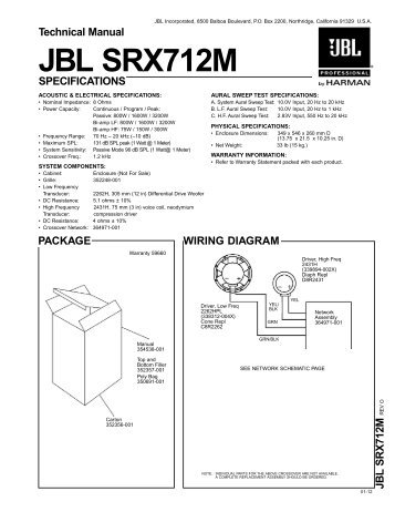 Jbl 4344 technical manual